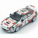 BM Creations 1/64 1995 toyota celica st205 #1 castrol tour de corse rallye de france, white/red/gree