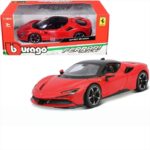 Bburago 1/24 - Ferrari SF90 Stradale - Red Diecast