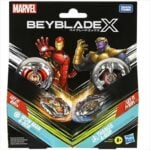 Beyblade X Marvel Collab Multipack Set Iron Man 4-80B and Thanos 4-60P