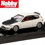 Hobby Japan 1/64 honda civic eg6 jdm style/mesh wheel, frost white