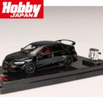 Hobby Japan 1/64 honda civic type r fl5 with engine display model, crystal black pearl