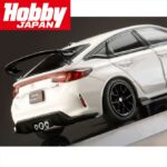 Hobby Japan 1/64 honda civic type r fl5 with engine display model, championship white - Image 2