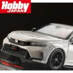 Hobby Japan 1/64 honda civic type r fl5 with engine display model, championship white - Image 3