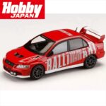 Hobby Japan 1/64 mitsubishi lancer gsr evolution 7 rally style version, palmer red