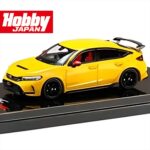 Hobby Japan 1/64 honda civic type r fl5 genuine options, yellow