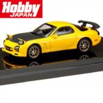 Hobby Japan 1/64 mazda efini rx-7 fd3s a-spec gt wing, sunbrust yellow