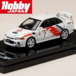 Hobby Japan 1/64 mitsubishi lancer grs evolution #7 iv gr.a rally graphic, scortia white