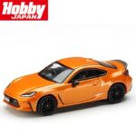 Hobby Japan 1/64 toyota gr86 rz 10th anniversary limited with genuine optional rear spoiler, orange