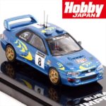 Hobby Japan 1/64 1997 subaru impreza wrc #8 rac rally blue/yellow