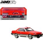 Inno Models 1/64 nissan skyline 2000 turbo rs-x dr30, red/silver with chrome rims