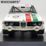 Minichamps 1/18 1971 bmw 2800 cs castrol bmw #9 moorkens/haxhe 24h spa francorchamps, white - Image 3