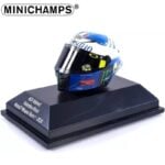 Minichamps 1/8 2020 agv helmet valentino rossi motogp misano race 1, white/blue