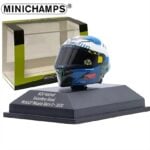 Minichamps 1/8 2020 agv helmet valentino rossi motogp misano race 2, white/blue