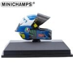 Minichamps 1/8 2020 agv helmet valentino rossi motogp misano race 2, white/blue - Image 2