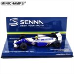 Minichamps 1/43 1994 williams renault fw16 ayron senna san marino gp 1994, dirty version, white/blue
