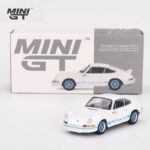 Mini GT 1/64 1974 porsche 911 901 carrera rs 2.7 grand prix white with blue livery