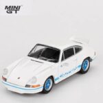 Mini GT 1/64 1974 porsche 911 901 carrera rs 2.7 grand prix white with blue livery - Image 2