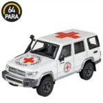 PARA64 1/64 2014 toyota land cruiser lc76 red cross, white/red left hand drive