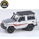 Para64 1/64 2014 toyota land cruiser 71, silver with roof rack left hand drive