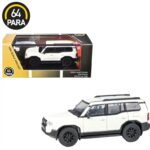 Para64 1/64 2024 toyota land cruiser 250 prado, white ice cap left hand drive