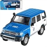 PARA64 1/64 2014 toyota land cruiser lc76 japan auto federation, blue/white right hand drive