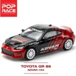 POP RACE 1/64 Toyota GR86 Advan PR64-0024