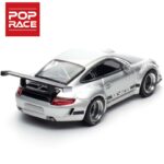 Pop Race 1/64 porsche rwb 997, silver - Image 2