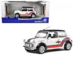 Solido 1/18 1998 mini cooper sport *martini*, white/red/blue