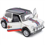 Solido 1/18 1998 mini cooper sport *martini*, white/red/blue - Image 2