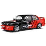 SOLIDO 1/18 1990 bmw m3 e30 drift team, black/red