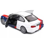 Solido 1/18 2000 bmw m3 e46, white/blue/red - Image 3