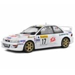 Solido 1/18 1999 subaru impreza 22b #17 panizzi/panizzi, rally monte carlo, white