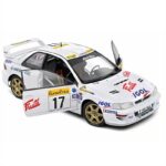 Solido 1/18 1999 subaru impreza 22b #17 panizzi/panizzi, rally monte carlo, white - Image 3
