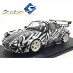 Solido 1/18 2022 porsche 911 964 rwb bodykit  #13 *the zebra*, white/black