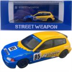 Street Weapon 1/64 honda civic eg6 *spoon*, blue/yellow
