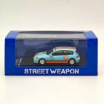 Street Weapon 1/64 honda civic eg6 #70 *gulf*, blue/orange
