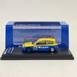 Street Weapon 1/64 honda civic eg6 *spoon* with black rim, blue/yellow