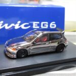 Street Weapon 1/64 honda civic eg6, chrome - Image 2