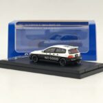 Street Weapon 1/64 Honda civic EG6 police - White / Black - Image 2