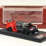 Street Weapon 1/64 nissan er34 *advan* open hood, black/red - Image 2