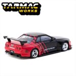 Tarmac 1/64 nissan skyline gt-r r32 widebody advan, red/black - Image 2