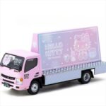 Tarmac 1/64 mitsubishi fuso canter hello kitty billboard, pink