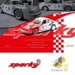 Tiny Toys 1/64 1992 porsche 911 964 #8 rs mobil1 carrera cup, red/white