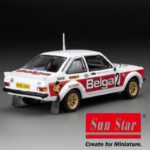 SunStar 1/43 1979 ford escort rs1800 #2 h. mikkola/ a. hertz rally du condroz, white/red - Image 2