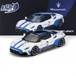 BBR 1/64 2024 maserati mc20 #2 performance experience, white/blue