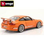Bburago 1/18 2012 porsche gt3 rs 4.0, orange/silver - Image 2