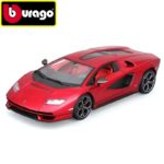 Bburago 1/24 2023 lamborghini countach, red metallic