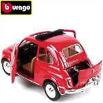 Bburago 1/24 1968 fiat 500 l, red - Image 2