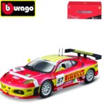 Bburago 1/43 2018 ferrari f430 gt2 #97, red/yellow/white