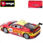 Bburago 1/43 2018 ferrari f430 gt2 #97, red/yellow/white - Image 2